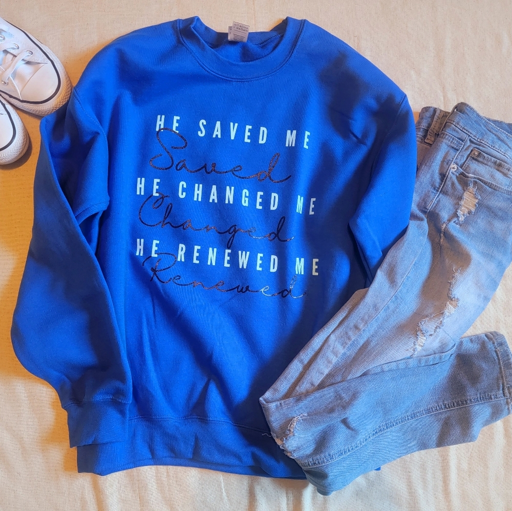 Royal Blue Crewneck Sweatshirt
